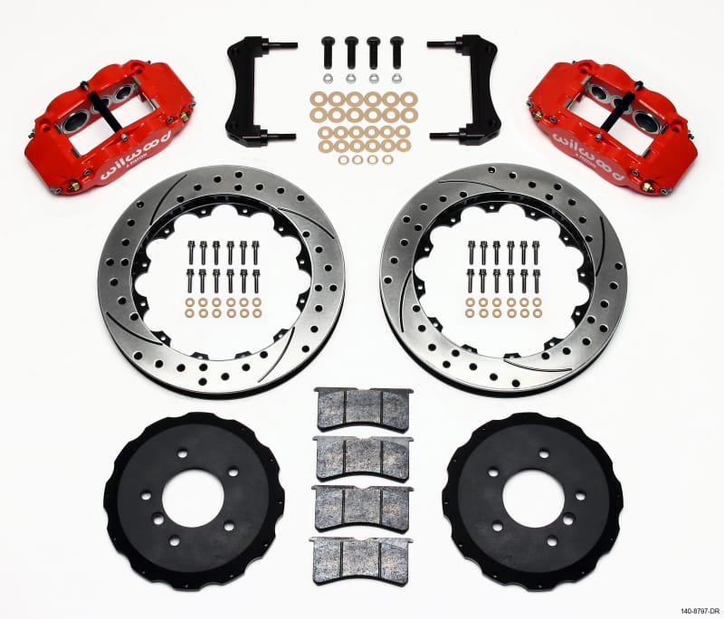Wilwood — KIT,FRONT,BMW,E36/M3,13.00 ROTOR PERFORMANCE DRILLED,RED