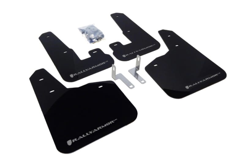 Rally Armor — Black Mud Flap/Silver Logo