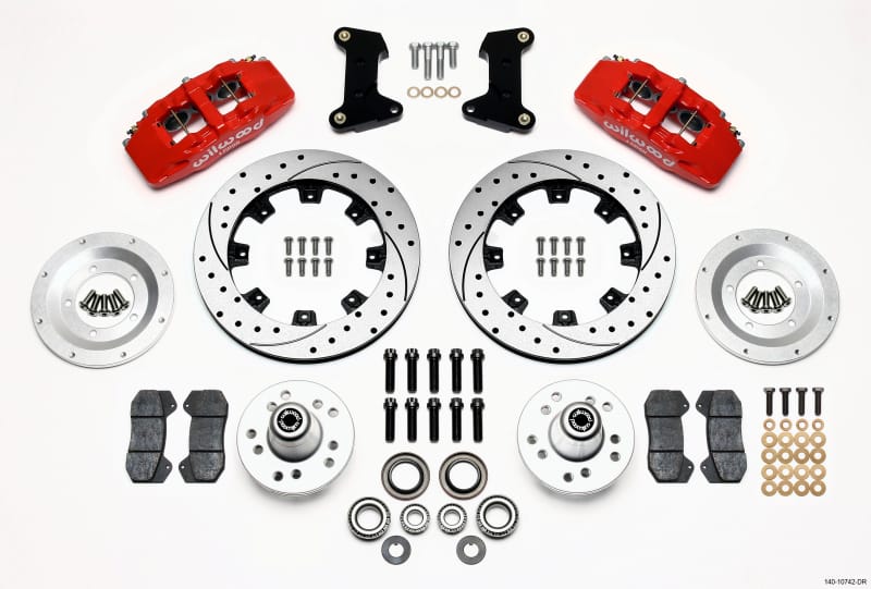 Wilwood — KIT,FRONT,PINTO/MUSTANG II 74-78,DP6 12.19 ROTOR,DRILLED,RED