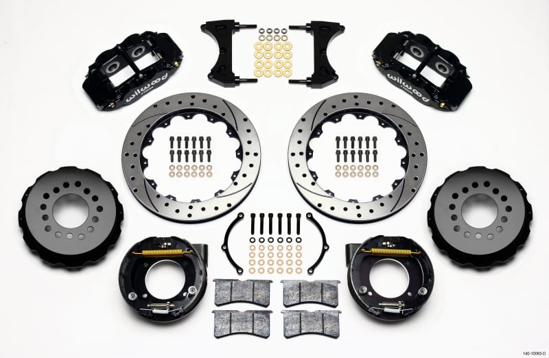Wilwood — KIT,REAR,C10 CHEVY 63-87,5 LUG,2.42 OFF FNSL4R,13.00 ROTOR,DRILLED