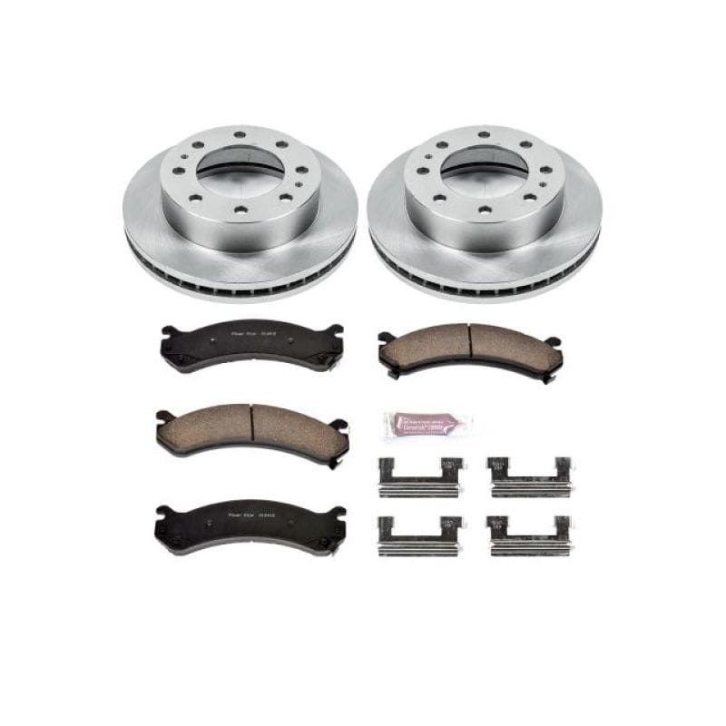PowerStop — OE Stock Replacement Low-Dust Ceramic Brake Pad and Rotor Kit