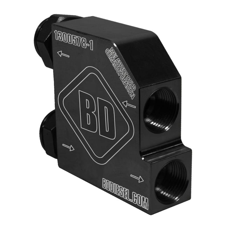 BD Diesel — Cooler Bypass Delete Dodge RAM 66RFE/68RFE/66RC/69RC 2500/3500/4500/5500 2013-18
Transmission Oil Cooler Bypass Tube Eliminator Kit