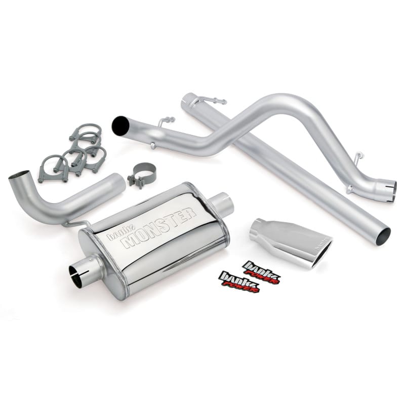 Banks Power — Monster Exhaust System 2.5-inch Single Exit, 2007-11 Jeep Wrangler 3.8L, 2 door
Monster® Exhaust System