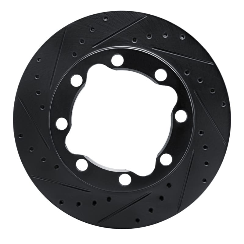 R1 Concepts — R1 Concepts Brake Rotor Drilled and Slotted Black