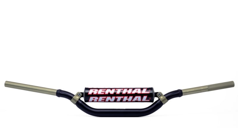 Renthal — RC/Honda CR/CRF 04-18/Kawasaki KX/KXF 06-18, Black, Width 804mm, Height 105mm, Rise 64mm, Clamp Area Width 110mm, Sweep 54mm, Control Length 200mm