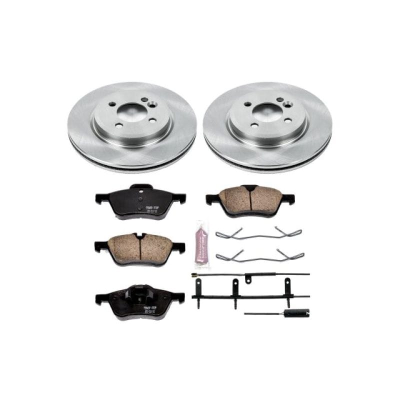 PowerStop — OE Stock Replacement Low-Dust Ceramic Brake Pad and Rotor Kit