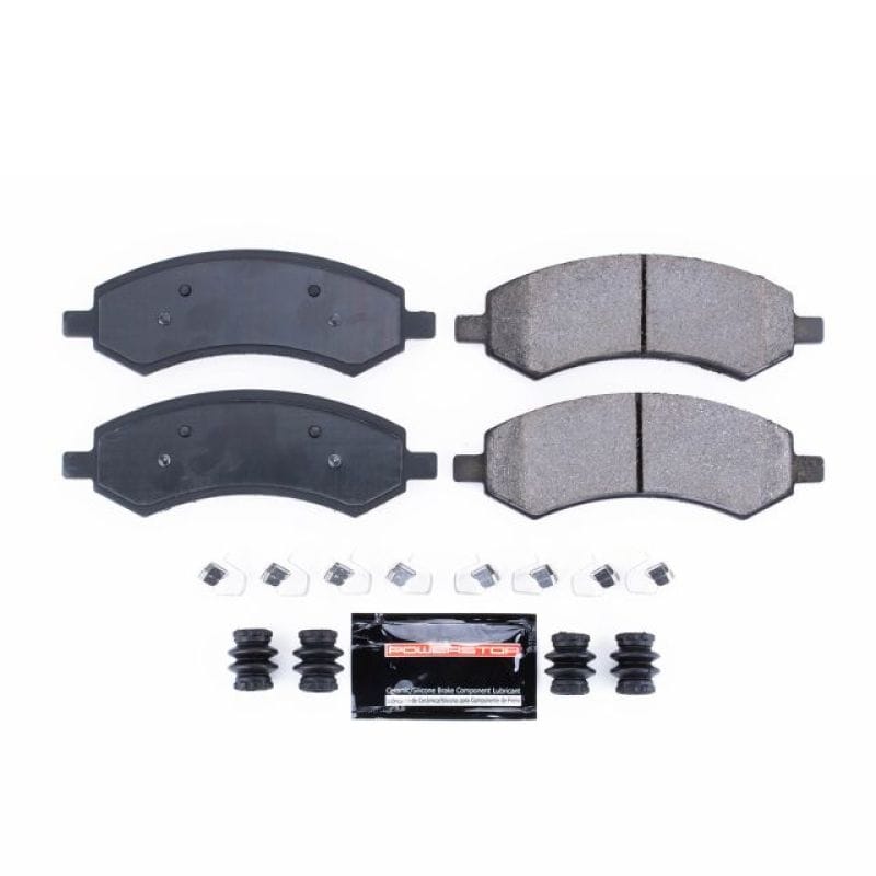 PowerStop — PowerStop - Z23 Daily Driver Carbon-Fiber Ceramic Brake Pads with Hardware Kit