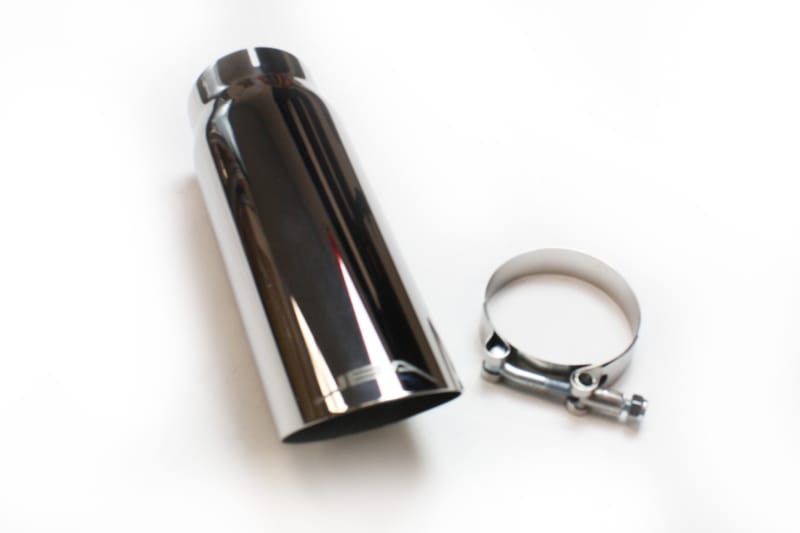 JBA — 2.5" x 3" x 9"  Polished S/S Chrome Tip - Clamp on