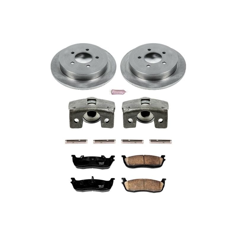 PowerStop — OE Stock Replacement Low-Dust Ceramic Brake Pad, Rotor and Caliper Kit