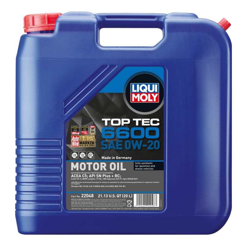 LIQUI MOLY — Top Tec 6600 SAE 0W-20