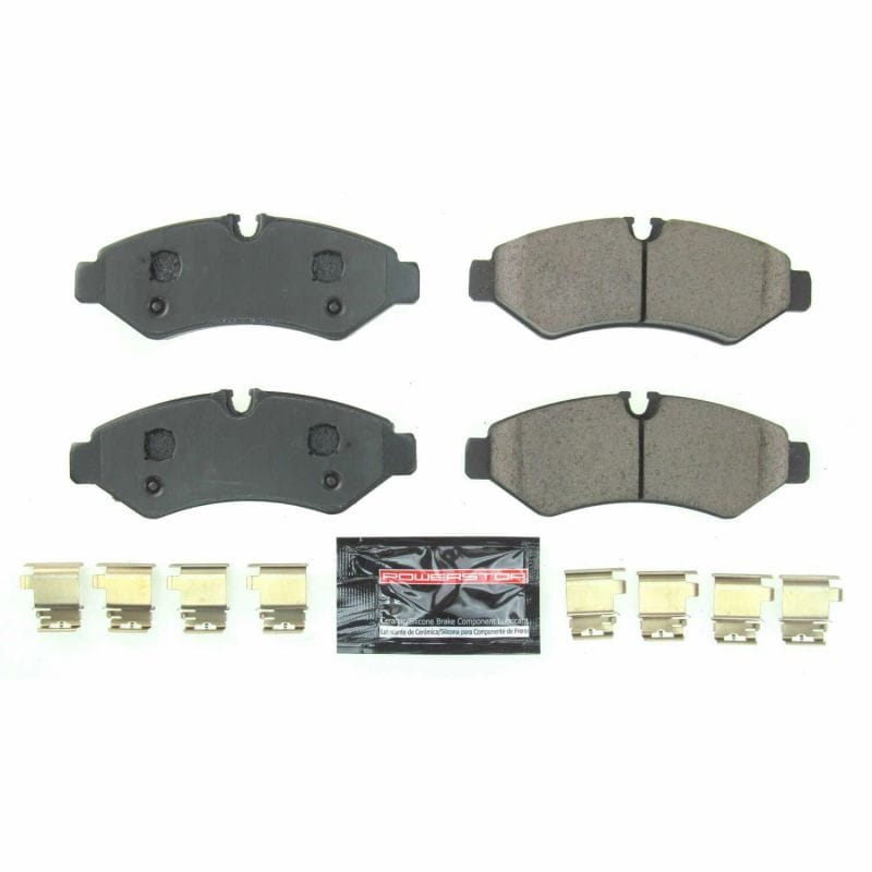 PowerStop — PowerStop - Z23 Daily Driver Carbon-Fiber Ceramic Brake Pads with Hardware Kit