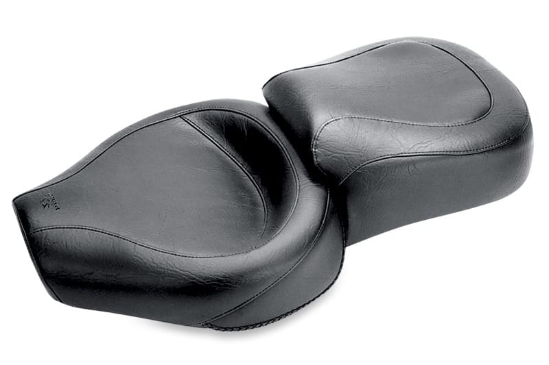 Mustang Motorcycle — Mustang 82-03 Harley Sportster Wide Touring 1PC Seat - Black