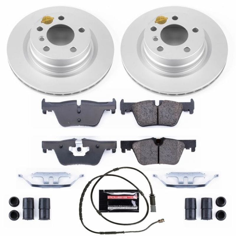 PowerStop — Genuine Geomet Coated Rotor and Carbon-Fiber Ceramic Brake Pad Kit