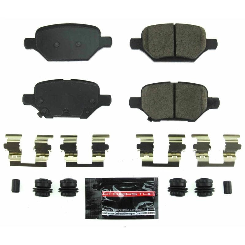 PowerStop — PowerStop - Z23 Daily Driver Carbon-Fiber Ceramic Brake Pads with Hardware Kit