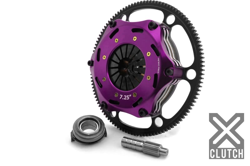 XCLUTCH — Clutch Kit Inc Chromoly Flywheel; 7  1/4" Twin Solid Ceramic Clutch Discs