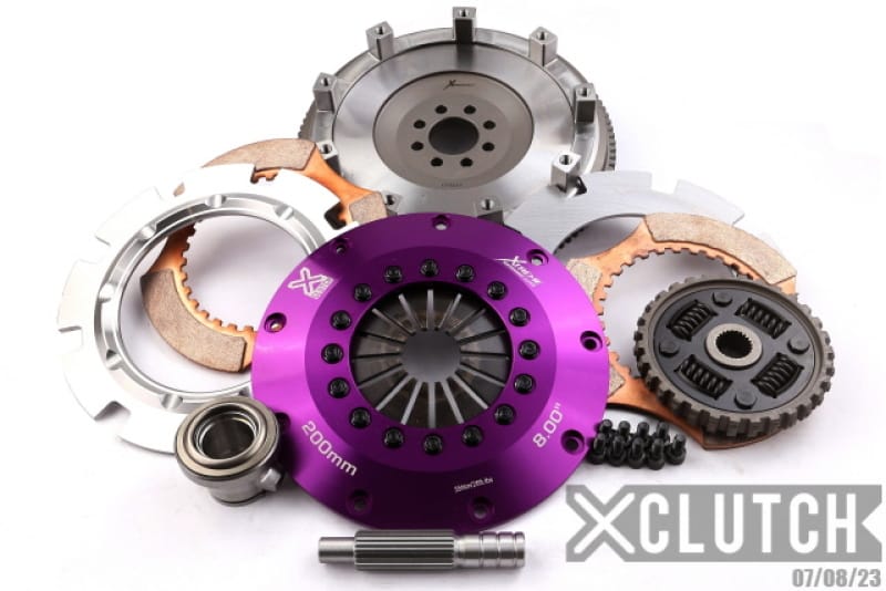 XCLUTCH — Clutch Kit Inc Chromoly Flywheel; 8" Twin Sprung Ceramic Clutch Discs