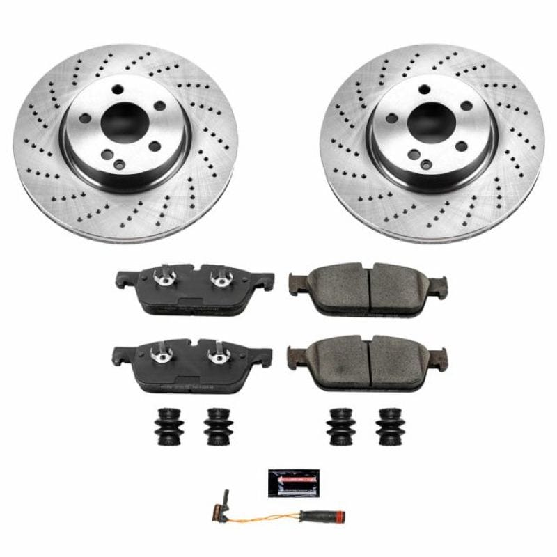 PowerStop — OE Stock Replacement Low-Dust Ceramic Brake Pad and Rotor Kit
