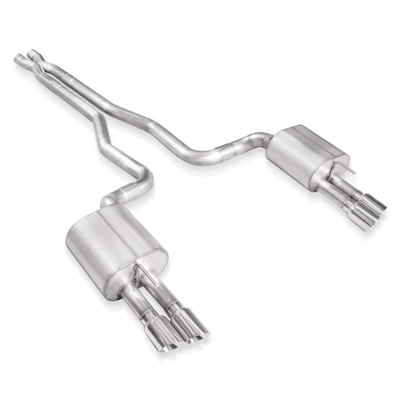 Stainless Works — Stainless Works Catback Dual Turbo Chambered Mufflers Performance Connect