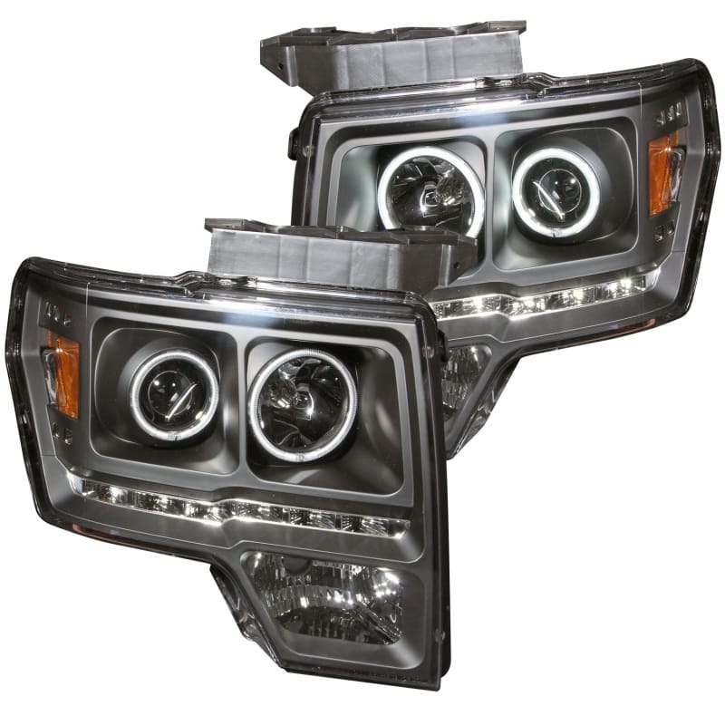 ANZO — ANZO 2009-2014 Ford F-150 Projector Headlights w/ Halo Black (CCFL) G2
Head Light Set
HdLtSet