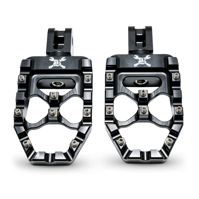 Burly Brand — Burly Brand 18-24 M8 Softail MX-Evolution Passenger Pegs - Black