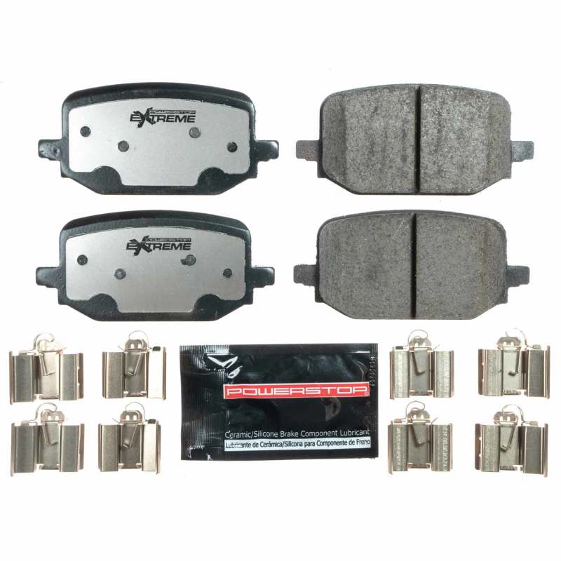 PowerStop — PowerStop - Z36 Truck and SUV Carbon-Fiber Ceramic Brake Pads with Hardware Kit