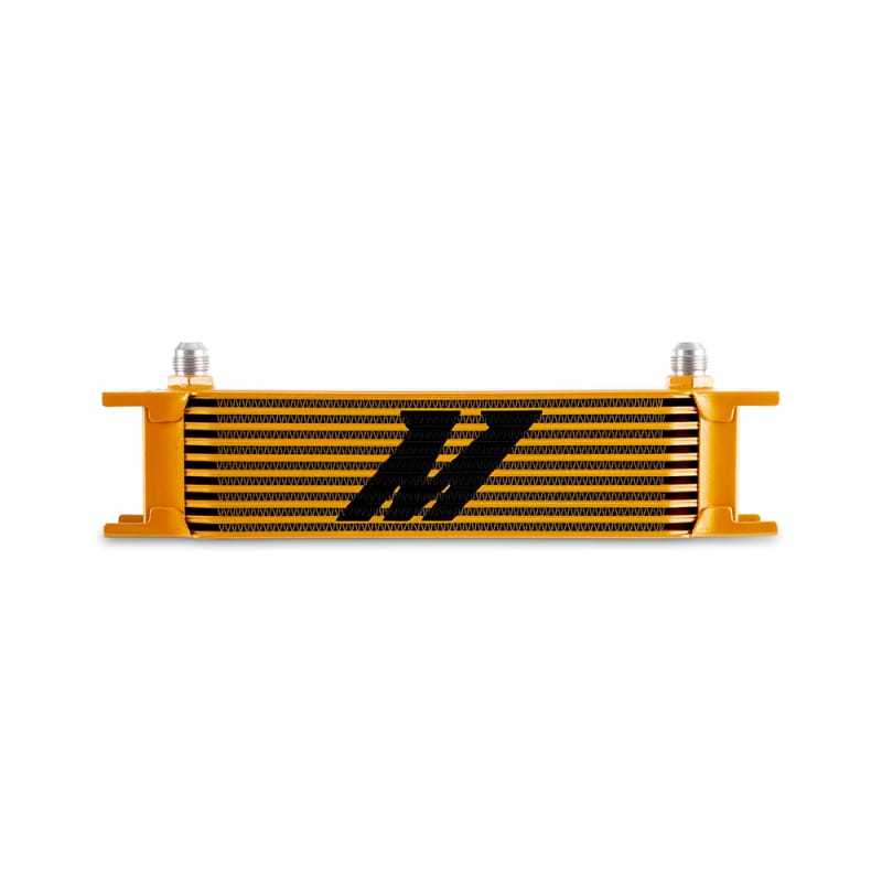 Mishimoto — Universal Oil Cooler, 10-Row, Gold, -8AN