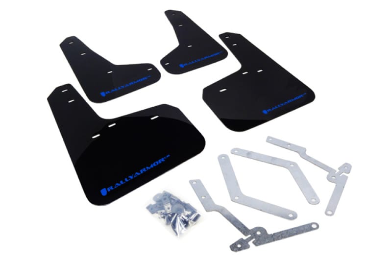 Rally Armor — Black Mud Flap/Blue Logo
