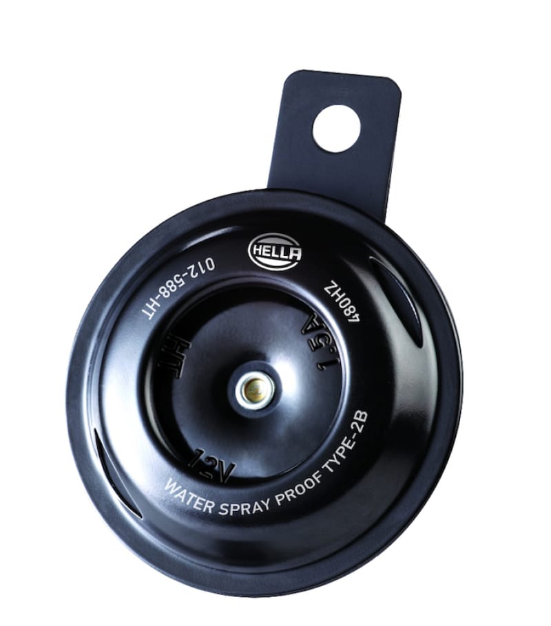 Hella — Hella Horn Bl Blk Disc Ht Mcycle 12V Univ