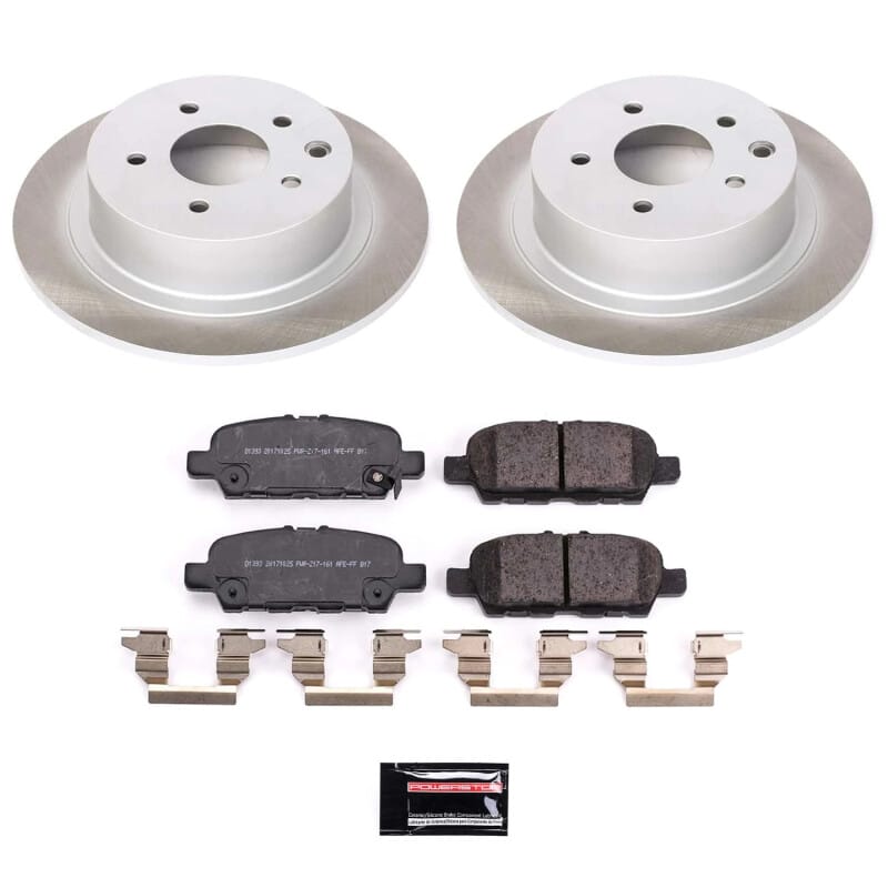PowerStop — Semi-Coated Rotor and Low-Dust Ceramic Brake Pad Kit