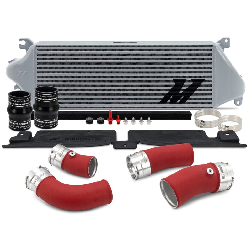 Mishimoto — Intercooler Kit, Silver/Red, fits Toyota Tacoma 2024+