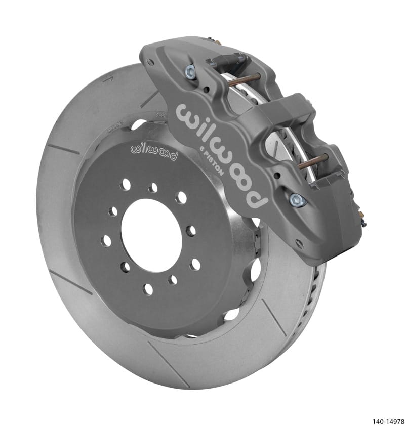 Wilwood — KIT,FRONT,BMW E46/M3,01-06,AERO6/ST,ROAD RACE,14.00 ROTOR,W/LINES