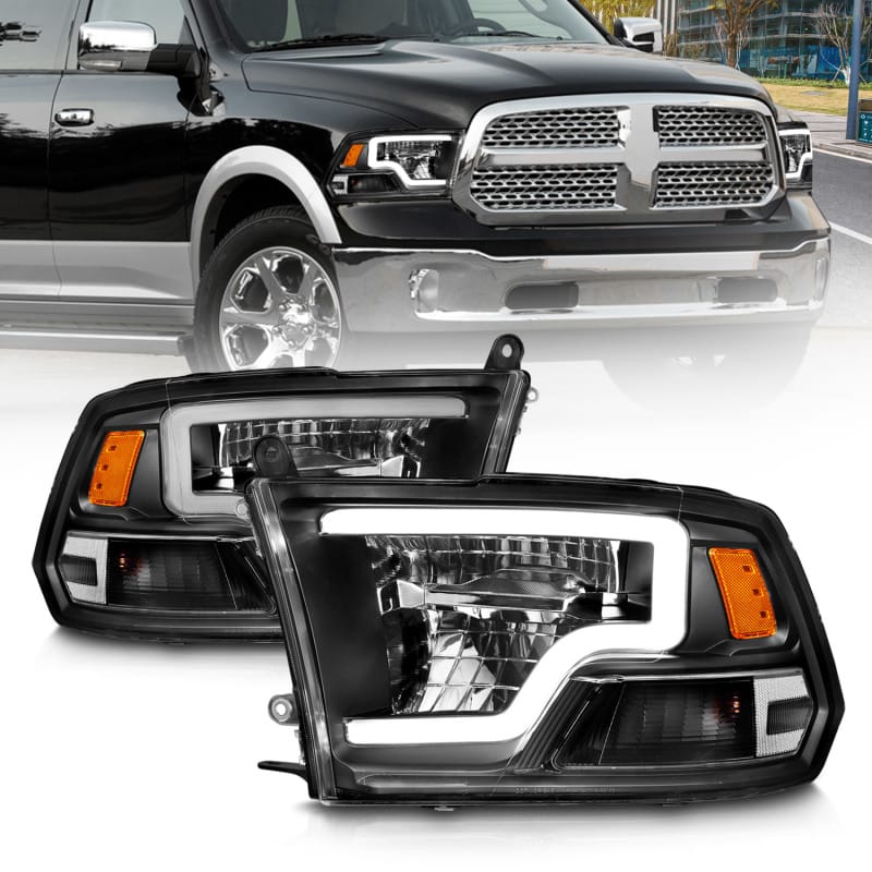 ANZO — ANZO 2009-2020 Dodge Ram 1500 Full LED Square Projector Headlights w/ Chrome Housing Black Amber
Head Light Set
HdLtSet