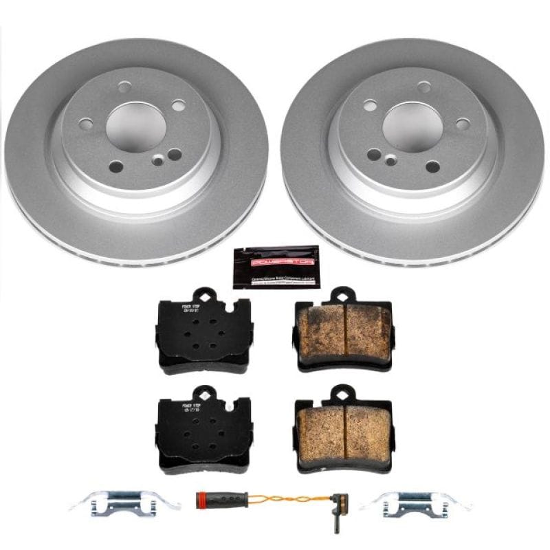 PowerStop — Genuine Geomet Coated Rotor and Carbon-Fiber Ceramic Brake Pad Kit