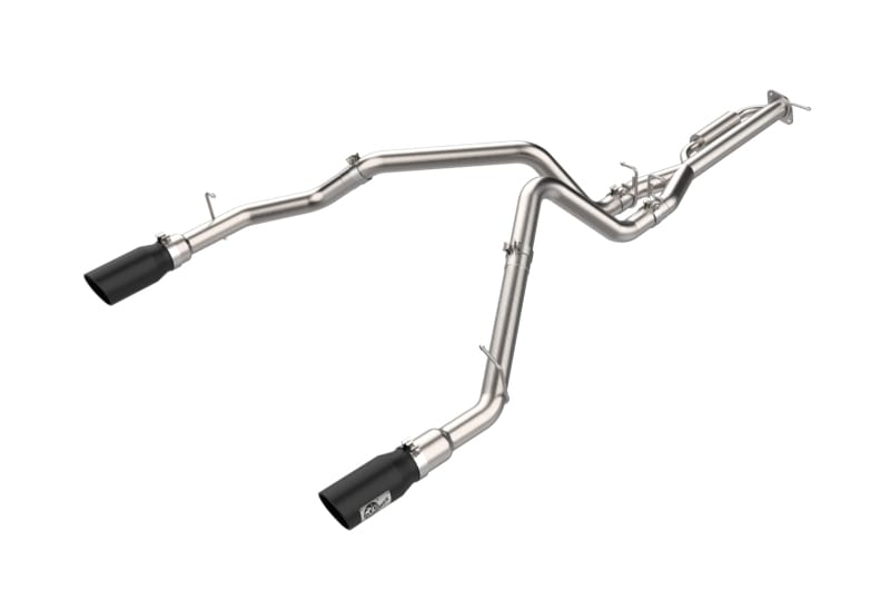 aFe — Vulcan Series 3 IN to 3-1/2 IN Stainless Steel Cat-Back Exhaust System Black
