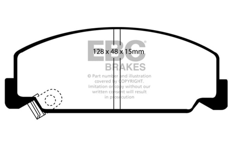 EBC — EBC 84-85 Honda Accord Sedan 1.8 Greenstuff Front Brake Pads
Disc Brake Pad