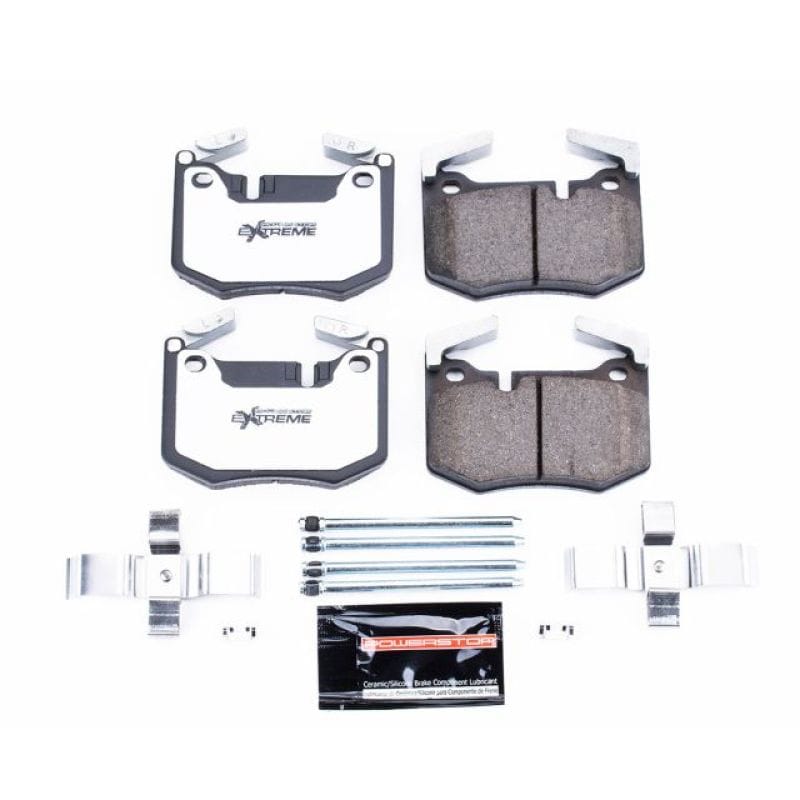 PowerStop — PowerStop - Z26 Performance Carbon-Fiber Ceramic Brake Pads with Hardware Kit