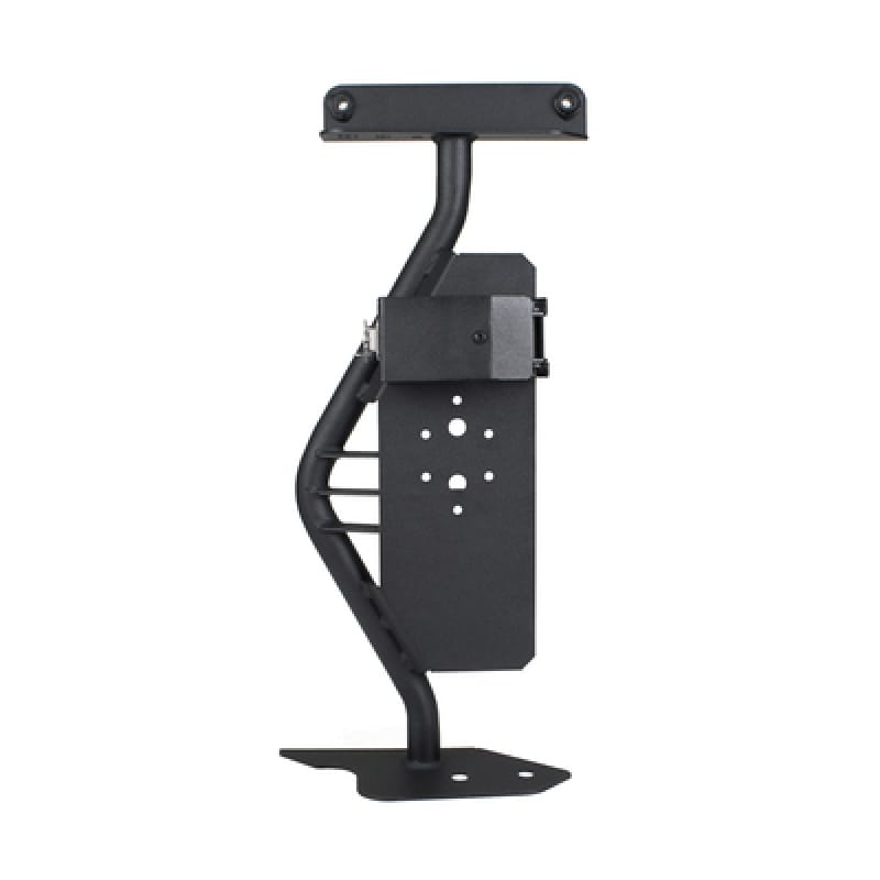 Go Rhino — Exterior Hi-Lift Jack Mount with Clamp for Jeep Wrangler JL, JLU, Gladiator JT