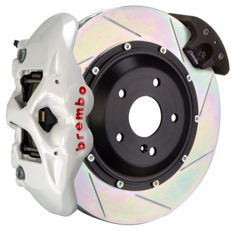 Brembo — Brembo 06-09 997.1 GT3 Front GT BBK 6 Piston Cast 380x34 2pc Rotor Slotted Type3-White