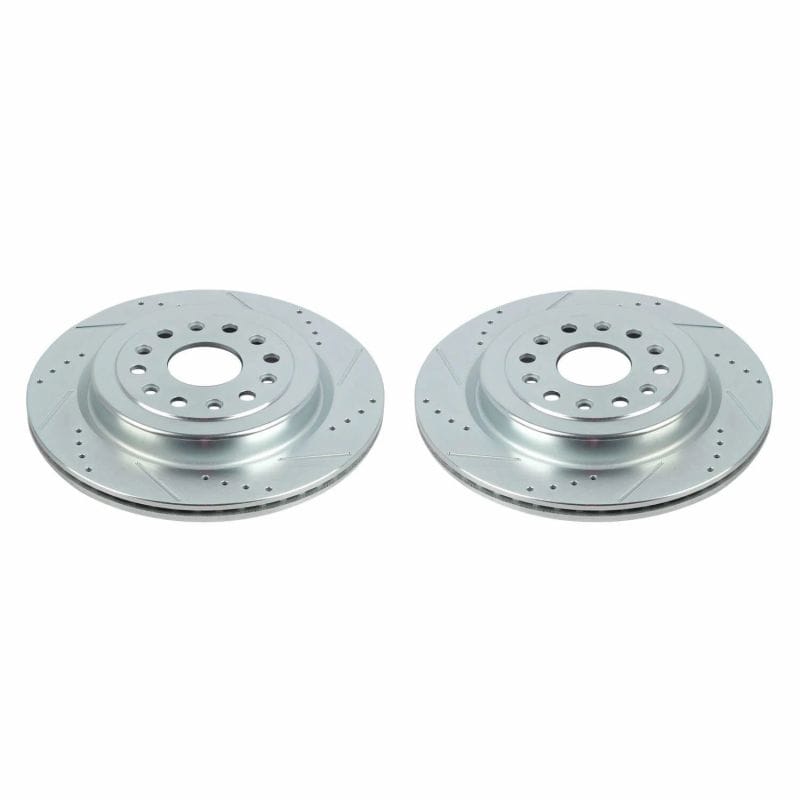 PowerStop — PowerStop Evolution Performance Drilled, Slotted & Plated Brake Rotor Pair