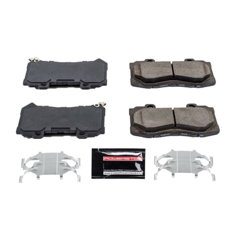 PowerStop — PowerStop - Z23 Daily Driver Carbon-Fiber Ceramic Brake Pads with Hardware Kit