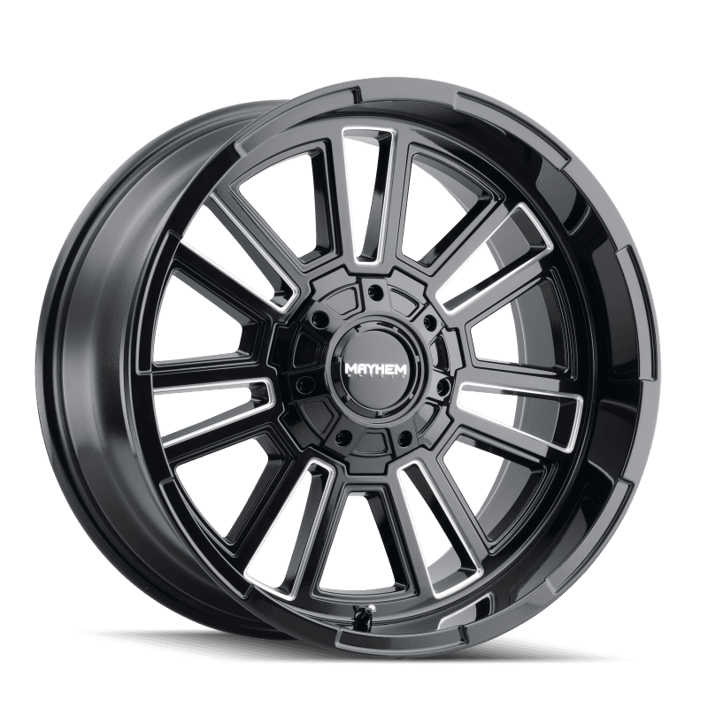 Mayhem — Mayhem 8115 Apollo 20x10 / 8x170 BP / -19mm Offset / 125.2mm Hub Black w/ Milled Spokes Wheel