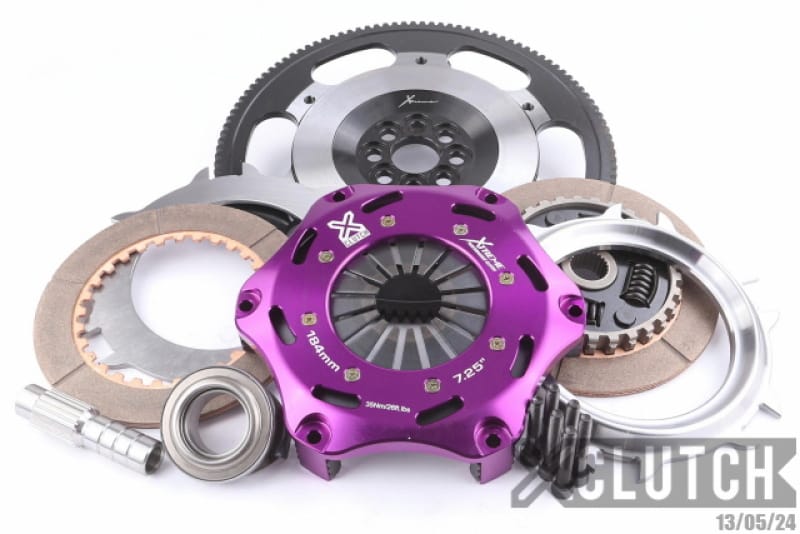 XCLUTCH — Clutch Kit Inc Chromoly Flywheel; 7  1/4" Twin Sprung Ceramic Clutch Discs