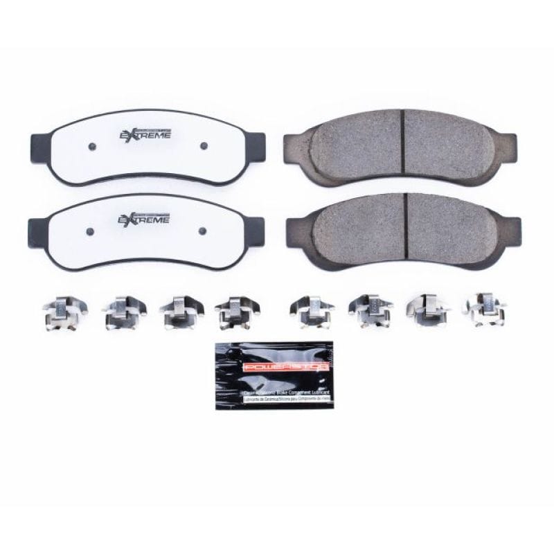 PowerStop — PowerStop - Z36 Truck and SUV Carbon-Fiber Ceramic Brake Pads with Hardware Kit