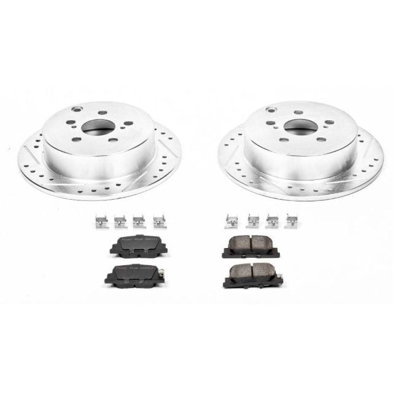 PowerStop — Z23 Daily Driver Carbon-Fiber Ceramic Brake Pad and Drilled & Slotted Rotor Kit