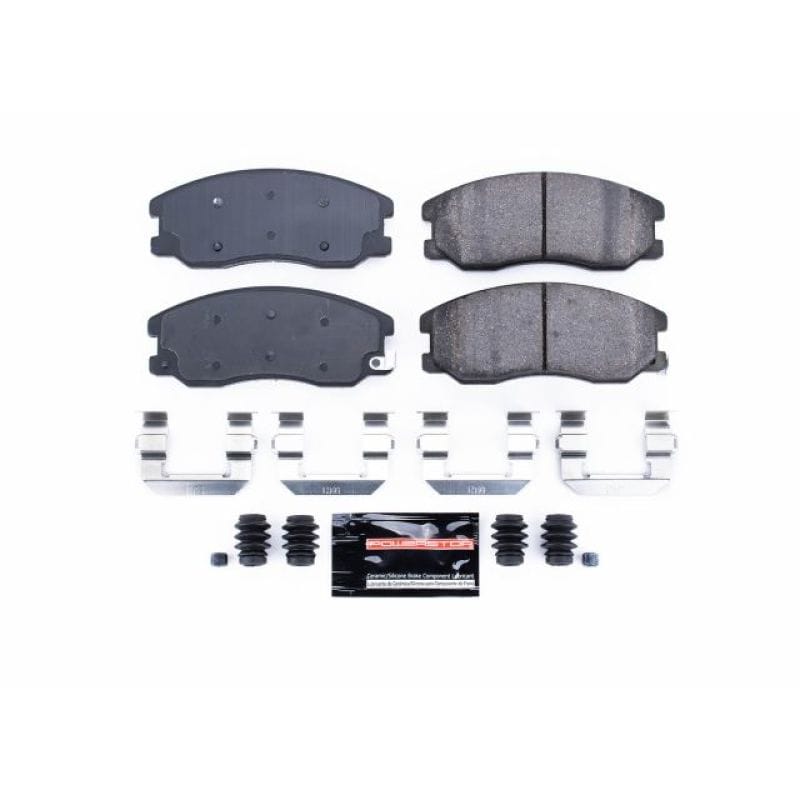 PowerStop — PowerStop - Z23 Daily Driver Carbon-Fiber Ceramic Brake Pads with Hardware Kit