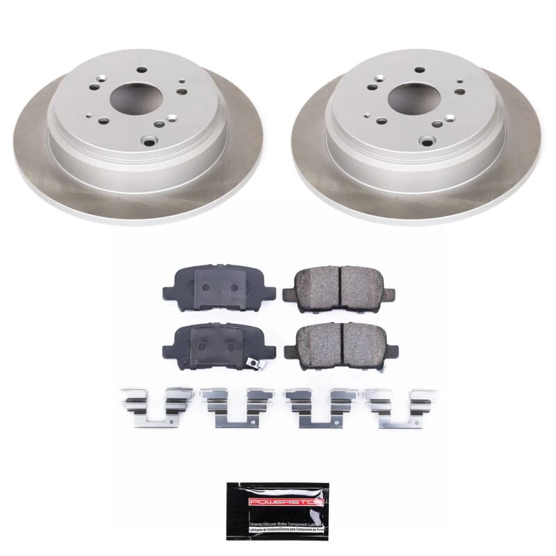 PowerStop — Semi-Coated Rotor and Low-Dust Ceramic Brake Pad Kit