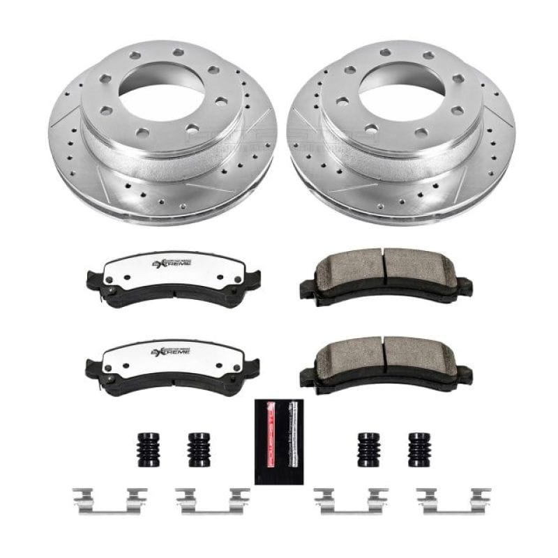PowerStop — Z36 Truck and SUV Carbon-Fiber Ceramic Brake Pad and Drilled & Slotted Rotor Kit