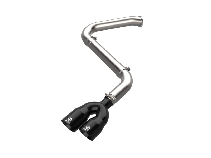 aFe — Takeda 3 IN 304 Stainless Steel Axle-Back Exhaust w/ Black Tips