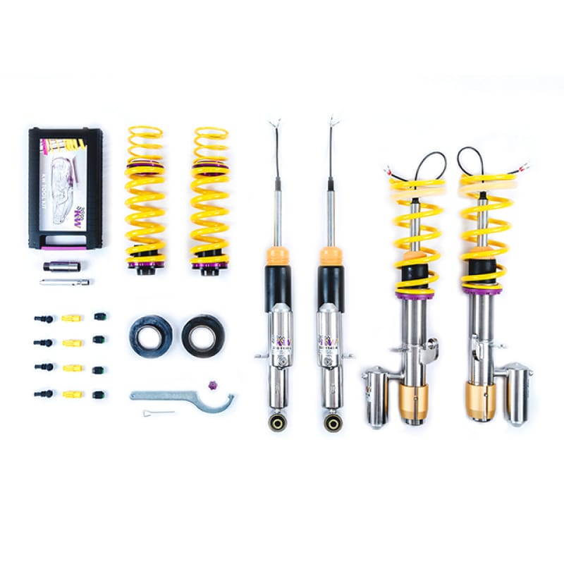 KW — Plug & Play Height Adjustable Coilovers with electronic damping control
KW DDC PLUG & PLAY COILOVER KIT - 39015001