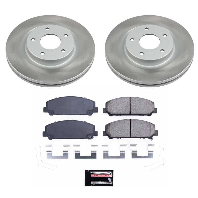 PowerStop — Semi-Coated Rotor and Low-Dust Ceramic Brake Pad Kit